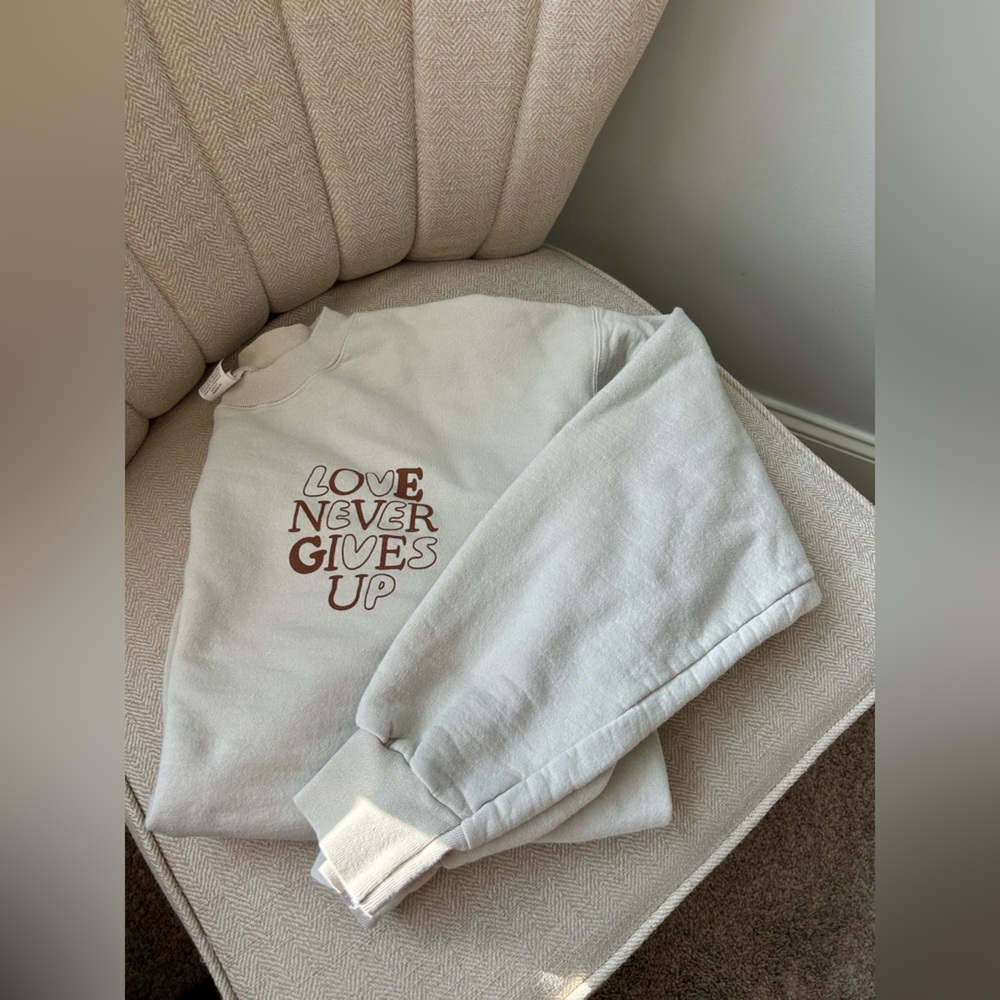 Sweatshirt with Motivational Text